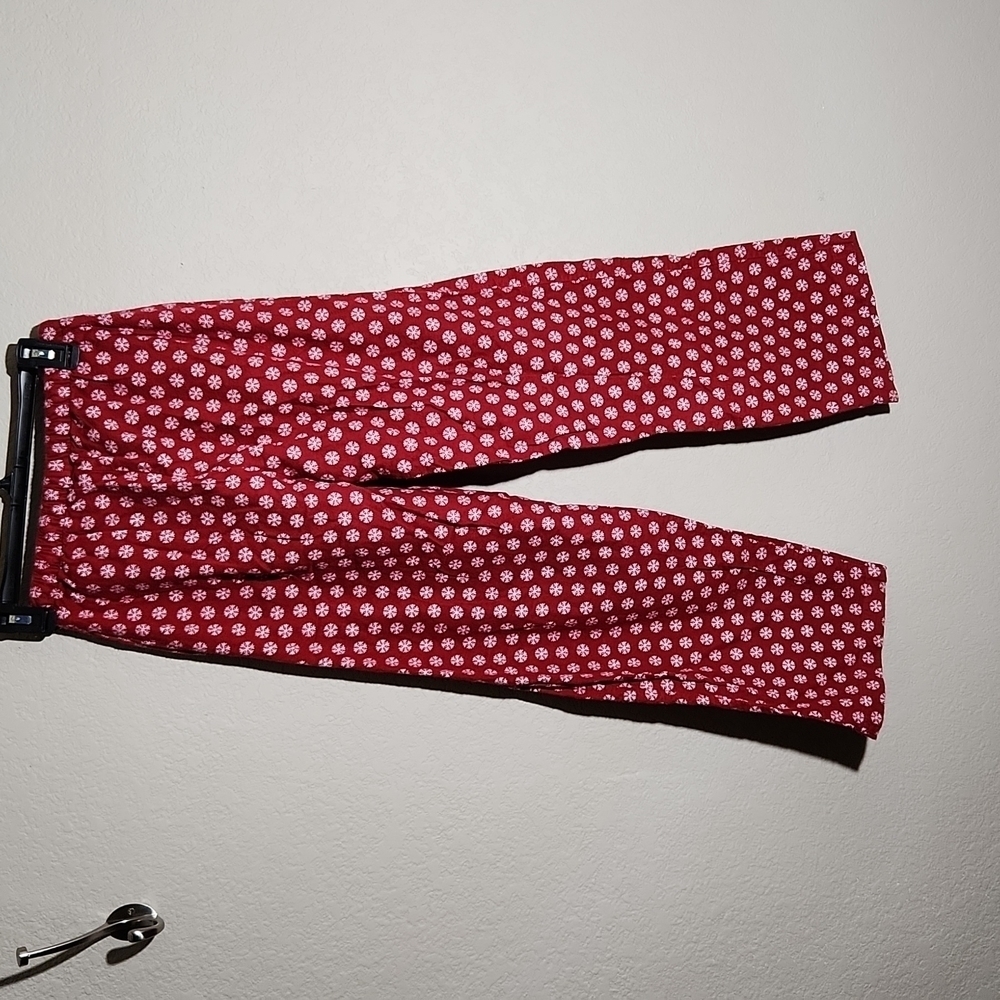 Pb Basic Christmas Pajama Pants Small Red White - image 3